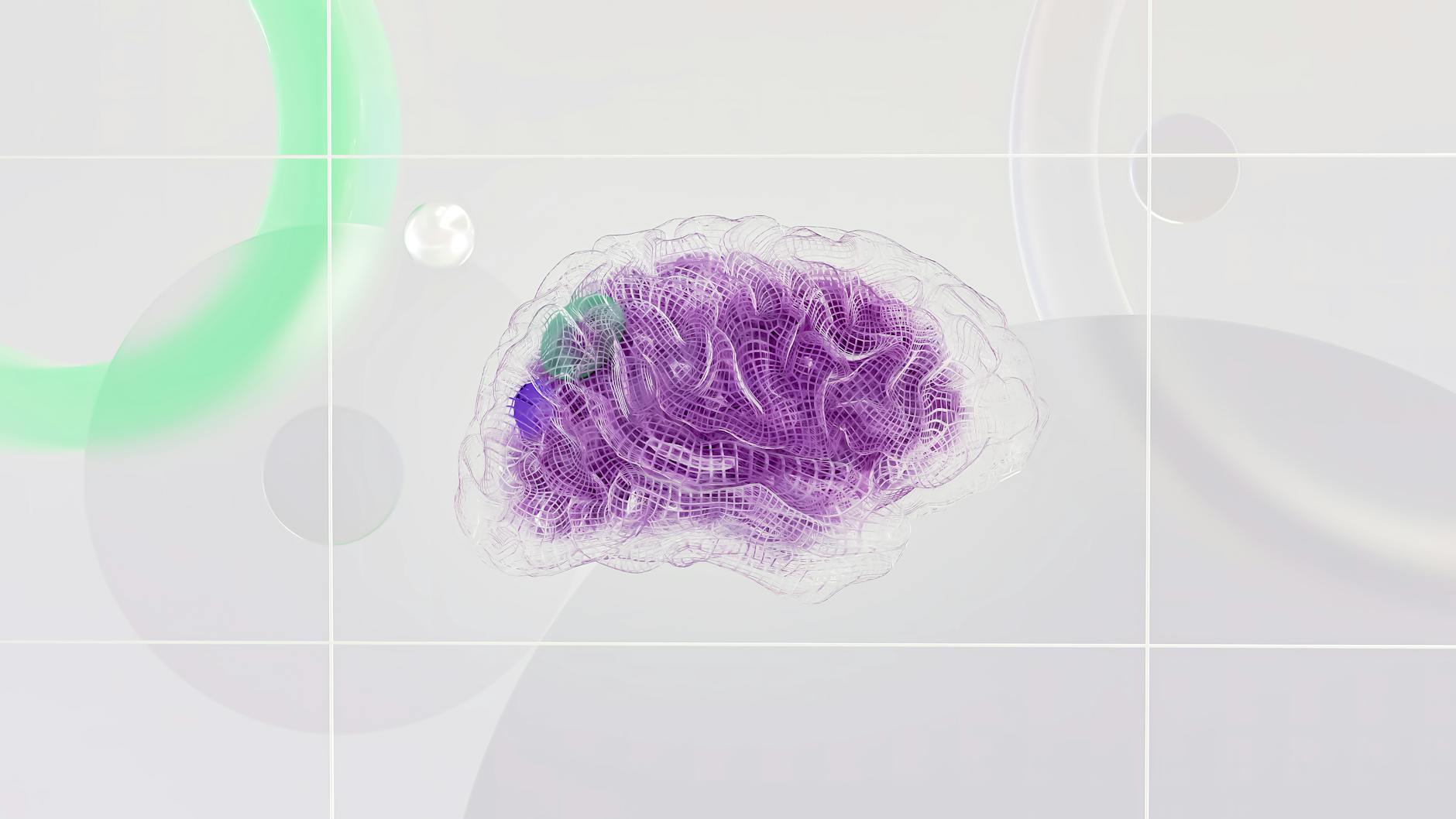 Digital brain with vibrant neural networks symbolising AI-generated content safety considerations for Google in 2026